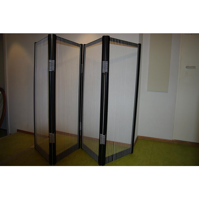 Black Scoubidou Screen by Georges-Adrien Tigien, France, 1960 For Sale - Image 8 of 8