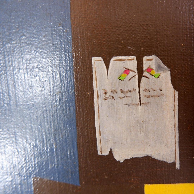 Black Ph. Meskens, Calpe, Oil on Canvas, 1974 For Sale - Image 8 of 14