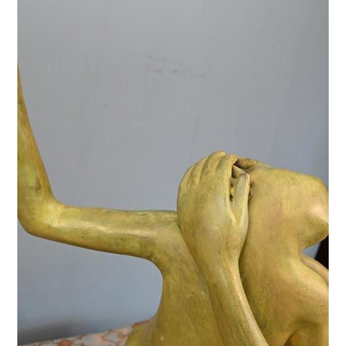 Salsa Dancing Frogs in Bronze For Sale - Image 9 of 10