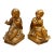 Pair of 19th Century Gilt Bronze Cherub Putti Decorative Bookends For Sale
