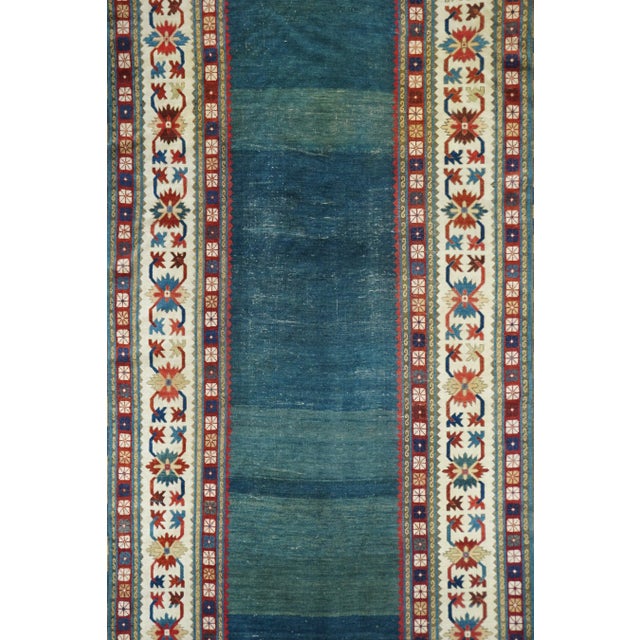 Green Antique Caucasian Talish Rug 5'1'' X 10'11'' For Sale - Image 8 of 12