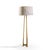 Contemporary Thomas Pheasant for Baker Furniture Iron Eye Brass Floor Lamp For Sale - Image 3 of 6