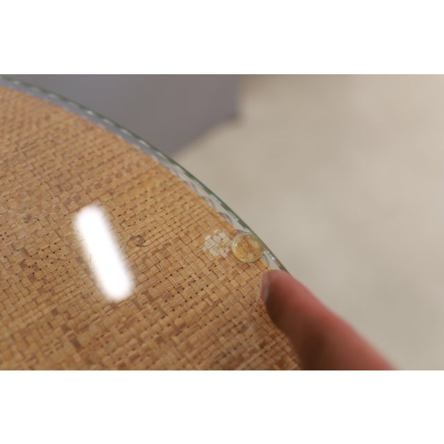 Transitional Century Furniture Monterey Tier Table (With/Glass), Sand For Sale - Image 3 of 5