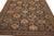 Textile Blue Antique Tribal Geometric 19th Century Turkish Oushak Smyrna Carpet Rug For Sale - Image 7 of 12