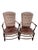 Pair of Antique French Provincial Style Upholstered Rush-Seat Armchairs For Sale - Image 4 of 12