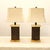 These 1980s modernist rectangular lamps are made of solid resin with thick translucent base and cap. Shades available in...