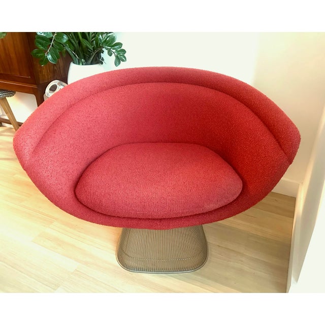 Mid-Century Modern Warren Platner Lounge Chair for Knoll Mid Century Modern Space Age For Sale - Image 3 of 7