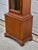 Colonial Cherry Grandfather Clock Vintage Moon Dial Triple Weights Chime For Sale - Image 16 of 18