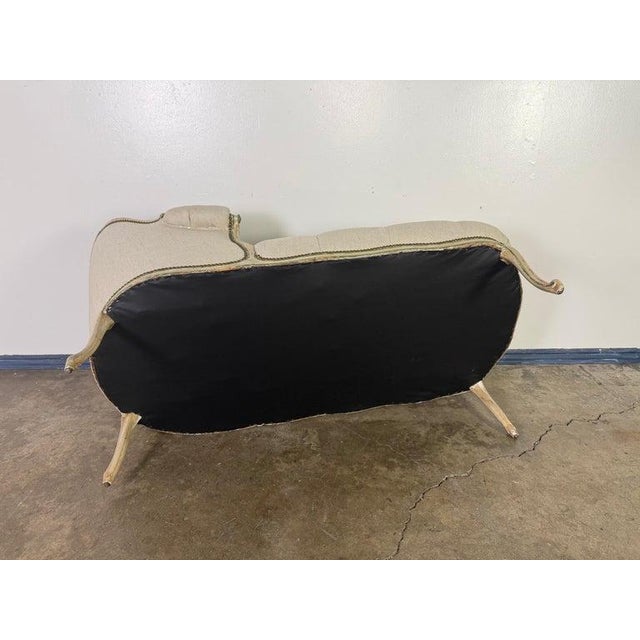 Early 20th Century French Louis XV Style Tufted Chaise Lounge For Sale - Image 5 of 17