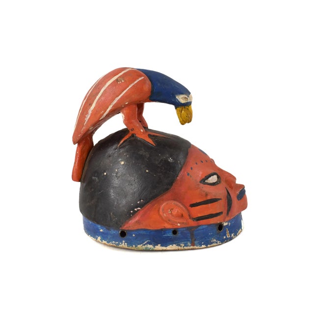 Early 20th Century Yoruba Gelede Mask with Bird Nigeria For Sale In Denver - Image 6 of 7