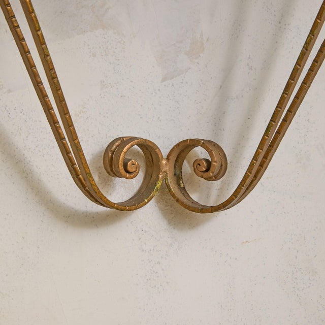 Italian Mounted Console in the Manner of Pier Luigi Colli, 1950s - 2 Available For Sale In Chicago - Image 6 of 11