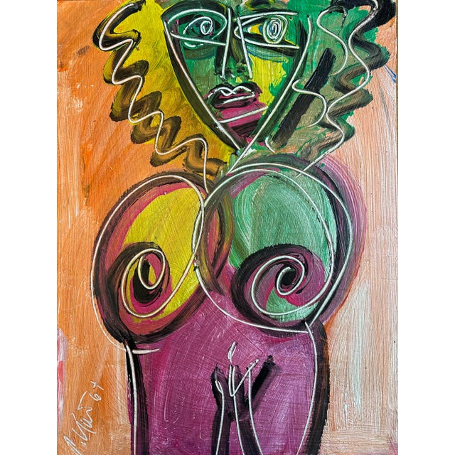 Abstract Titled Peter Keil Painting, 1967 - Junge Wilde Collection For Sale - Image 3 of 6