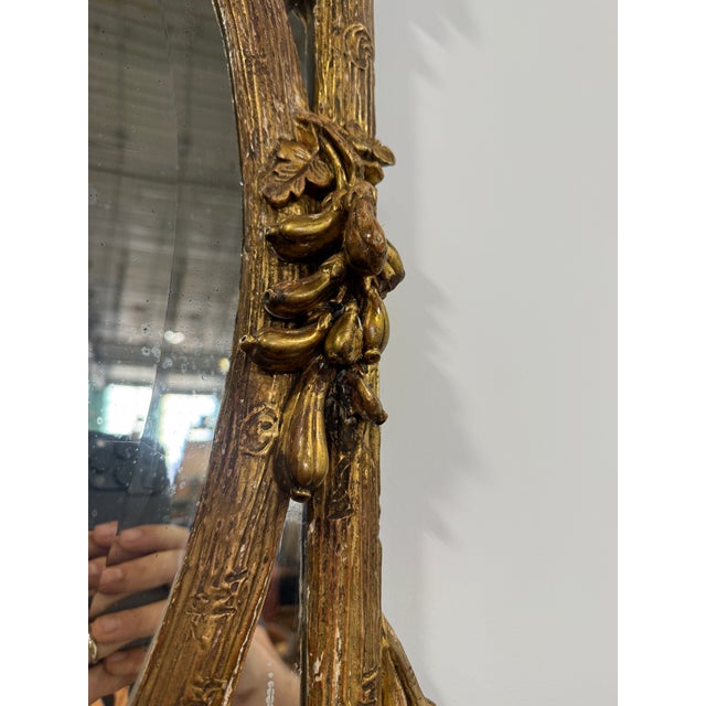French Faux Bois Giltwood Mirror With Murano-Etched Glass, Late 19th Century For Sale - Image 14 of 16