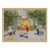 Bryant Park by Alice Ford in Pale Gold Frame, Small Art Print For Sale