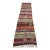 1960s Traditional Striped Colorful Hand Knotted Kilim Runner Rug For Sale