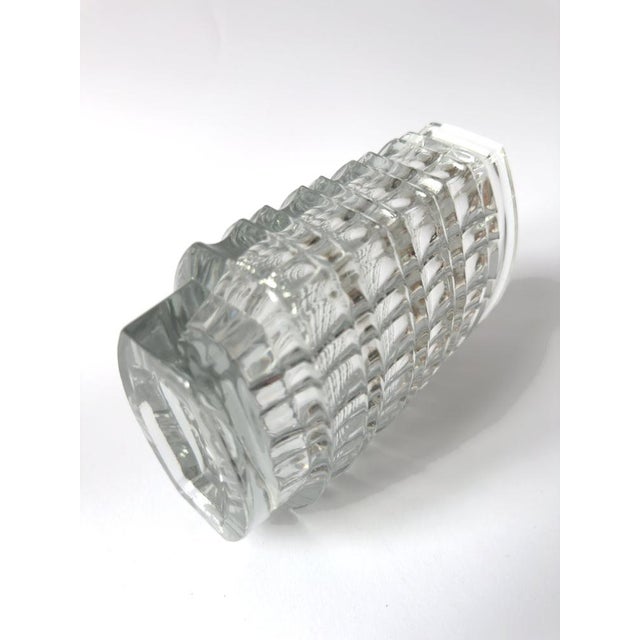 Optical Clear Glass Vase by Jan Sylwester Drost for HSG Ząbkowice, Poland, 1970s For Sale - Image 12 of 15