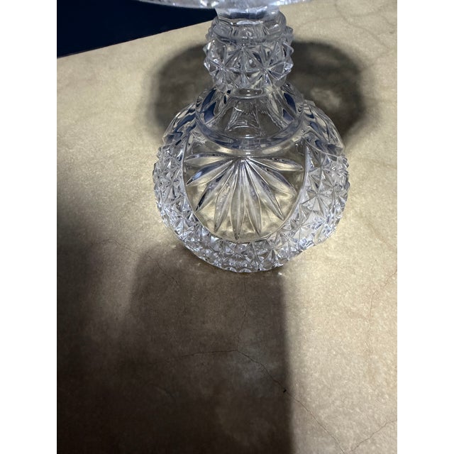 A striking centerpiece statement, this vintage 24% lead crystal covered compote was crafted in West Germany by Hofbauer in...