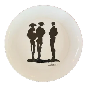 Block Bidasao Spain Picasso Three Matodors Porcelain Charger Plate 10 3/8"