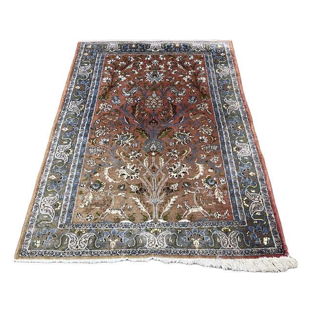 Handmade Iranian Wool Rug For Sale