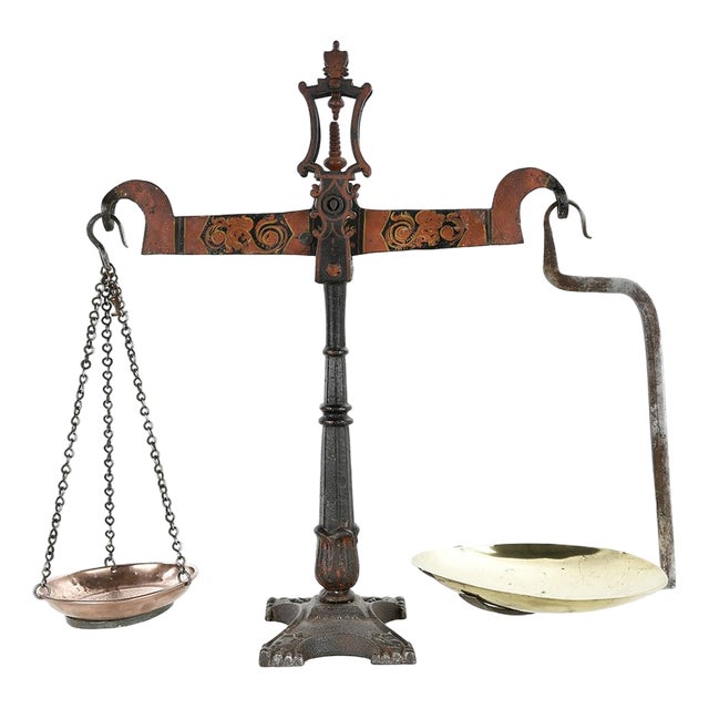 20th Century English Cast Iron Scale For Sale