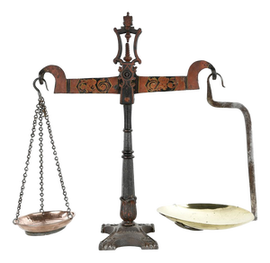 20th Century English Cast Iron Scale