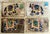 Vintage Indian Elephant Hand Painted Rajasthani Stamp Paper Postcard, Set of four. Acquired at an auction in Texas in...