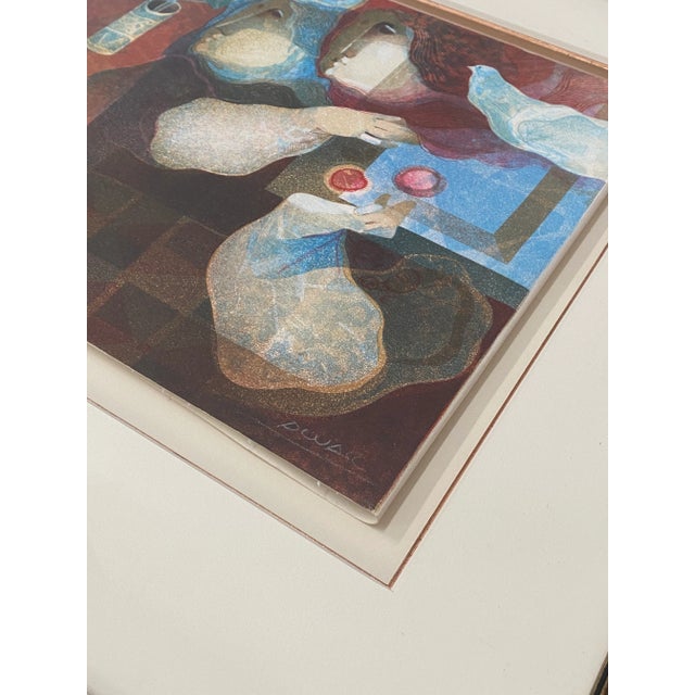 Abstract Alvar Sunol Pencil Signed Lithograph C.1970s For Sale - Image 3 of 10