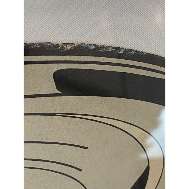 Re-Framed Andy Warhol Soup Can Lithograph on Linen in Round Oiled Wood Frame For Sale - Image 10 of 16