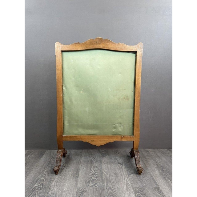 Gold 19th Century Wooden Fireplace Screen with Tapestry For Sale - Image 8 of 11