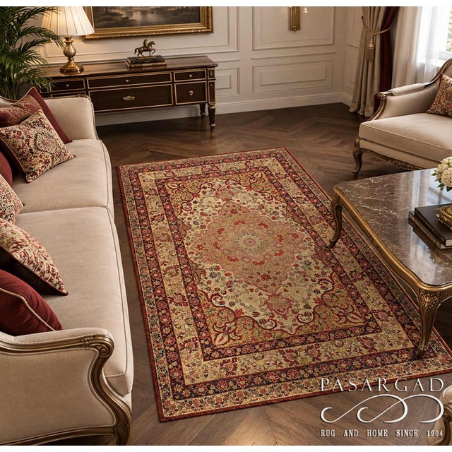 Persian Antique Fine Hand Knotted Lavar Kermanshah Rug 4' X 6'3'' For Sale - Image 4 of 4
