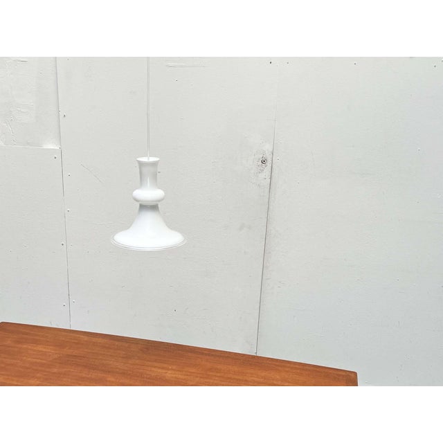 1970s Vintage Danish Etude Glass Pendant Lamp by Michael Bang for Royal Copenhagen, Holmegaard, 1970s For Sale - Image 5 of 18