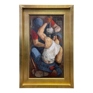 Pipe Fitters by Byron Gere (American, 1898 - 1962) For Sale