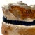 Tan 1970's Brutalist Art Pottery Striped Slab Oval Vase For Sale - Image 8 of 9