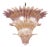 Pink Palmette Murano Glass Chandelier by Simoeng For Sale