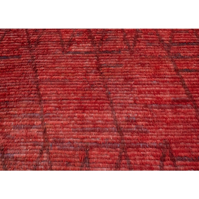 Turkish Tulu Handmade Rug 9'11" x 13'10" #18545 For Sale In Houston - Image 6 of 8
