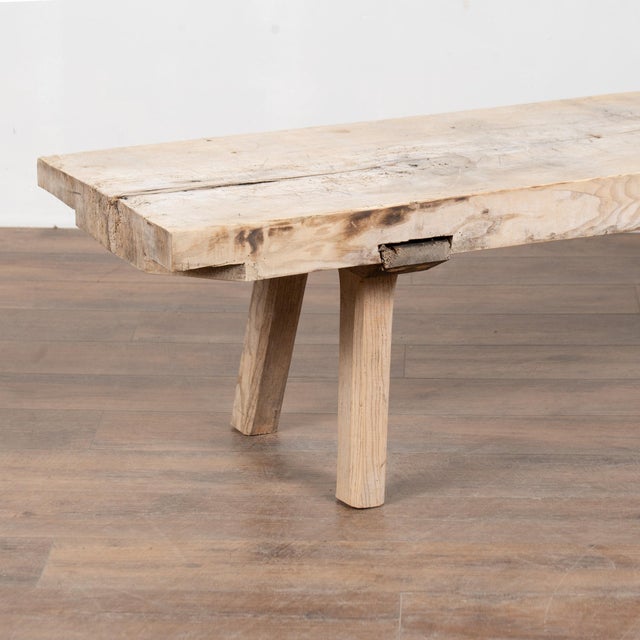 Brown 19th Century Rustic Hardwood Coffee Table For Sale - Image 8 of 13