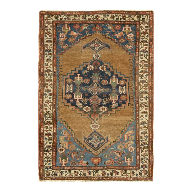 Antique Persian Heriz Floral Medallion Runner by Rug & Kilim, 1920–1929 For Sale