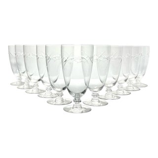 1950s Tiffin Franciscan “Surf” Iced Tea Glasses - Set of 11 For Sale