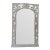 Serge Roche Style White Palm Beach Hollywood Regency Wall Mirrors -a Pair For Sale