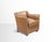 Vintage Leather Armchair is a design furniture item realized in Italy in the mid-20th Century. A beautiful light brown...