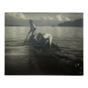 Original Eleanor Parke Custis 'Boatmen Of Rio Dulce Columbia' Bromide Photograph