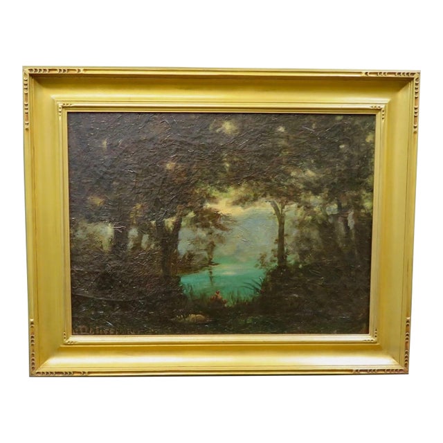 Mid 20th Century L. Dolice Oil Painting For Sale
