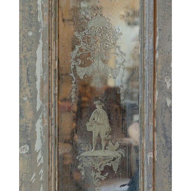 Pair of 19th Century Italian Engraved Mirrors with Original Paint For Sale - Image 12 of 12