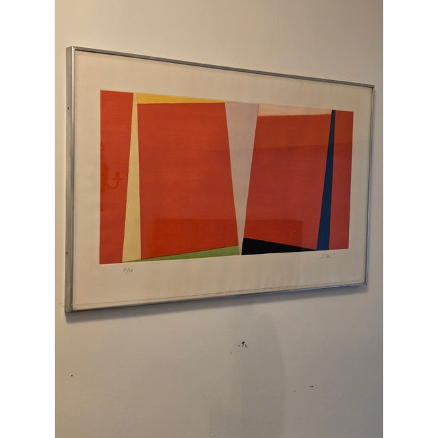 Mid-Century Modern Vintage Mid Century Modern Abstract Lithograph Zox For Sale - Image 3 of 12