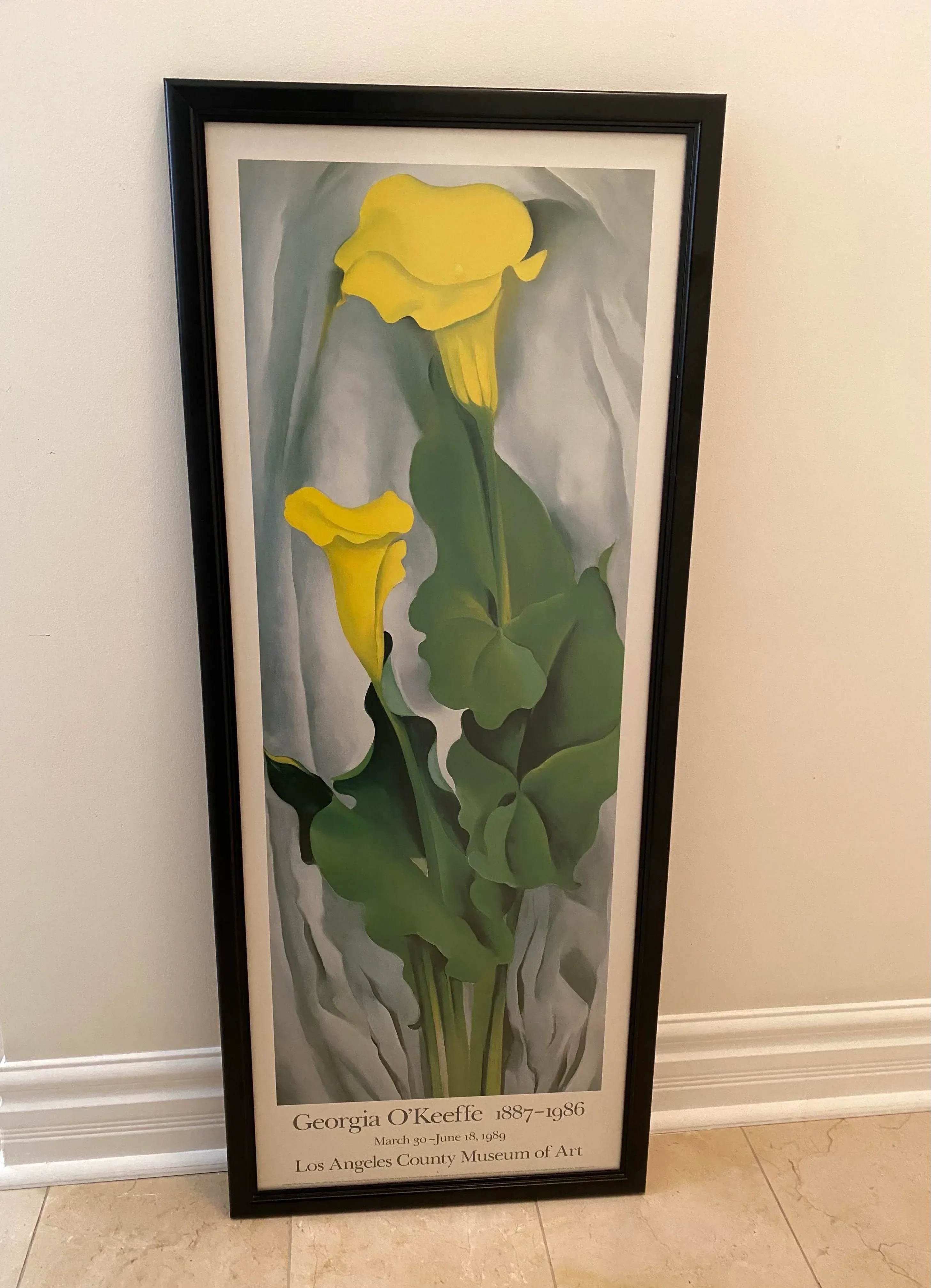 vintage 80s ia Okeeffe オリジナルポスター 1980s-vintage-georgia-okeeffe-