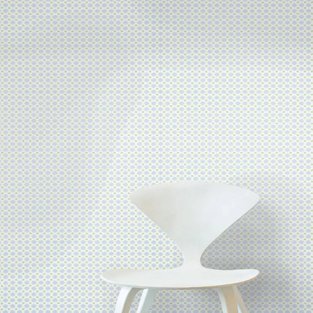 Schumacher Sample - Schumacher Cosmos Wallpaper in Sky For Sale - Image 4 of 4