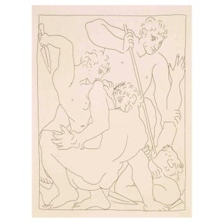 Pablo Picasso, Combat pour Andromède entre Persée et Phinée, from Les Métamorphoses d'Ovide, Etching For Sale