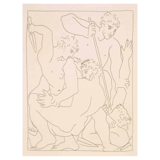 Pablo Picasso, Combat pour Andromède entre Persée et Phinée, from Les Métamorphoses d'Ovide, Etching For Sale