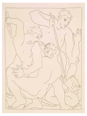 Pablo Picasso, Combat pour Andromède entre Persée et Phinée, from Les Métamorphoses d'Ovide, Etching