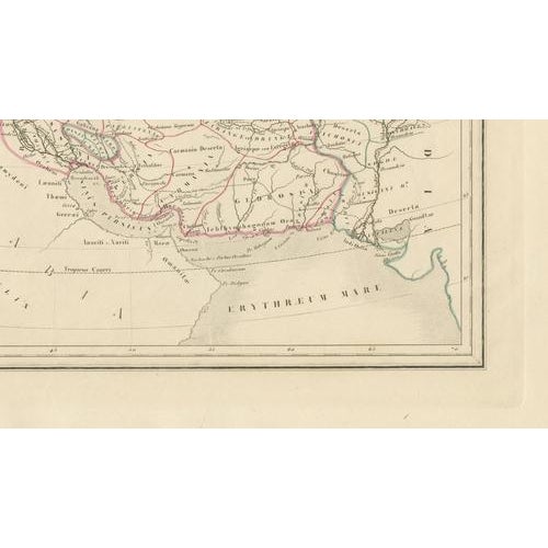Empire Dalexandre Map of Alexander the Greats Empire, 1850 For Sale - Image 6 of 10